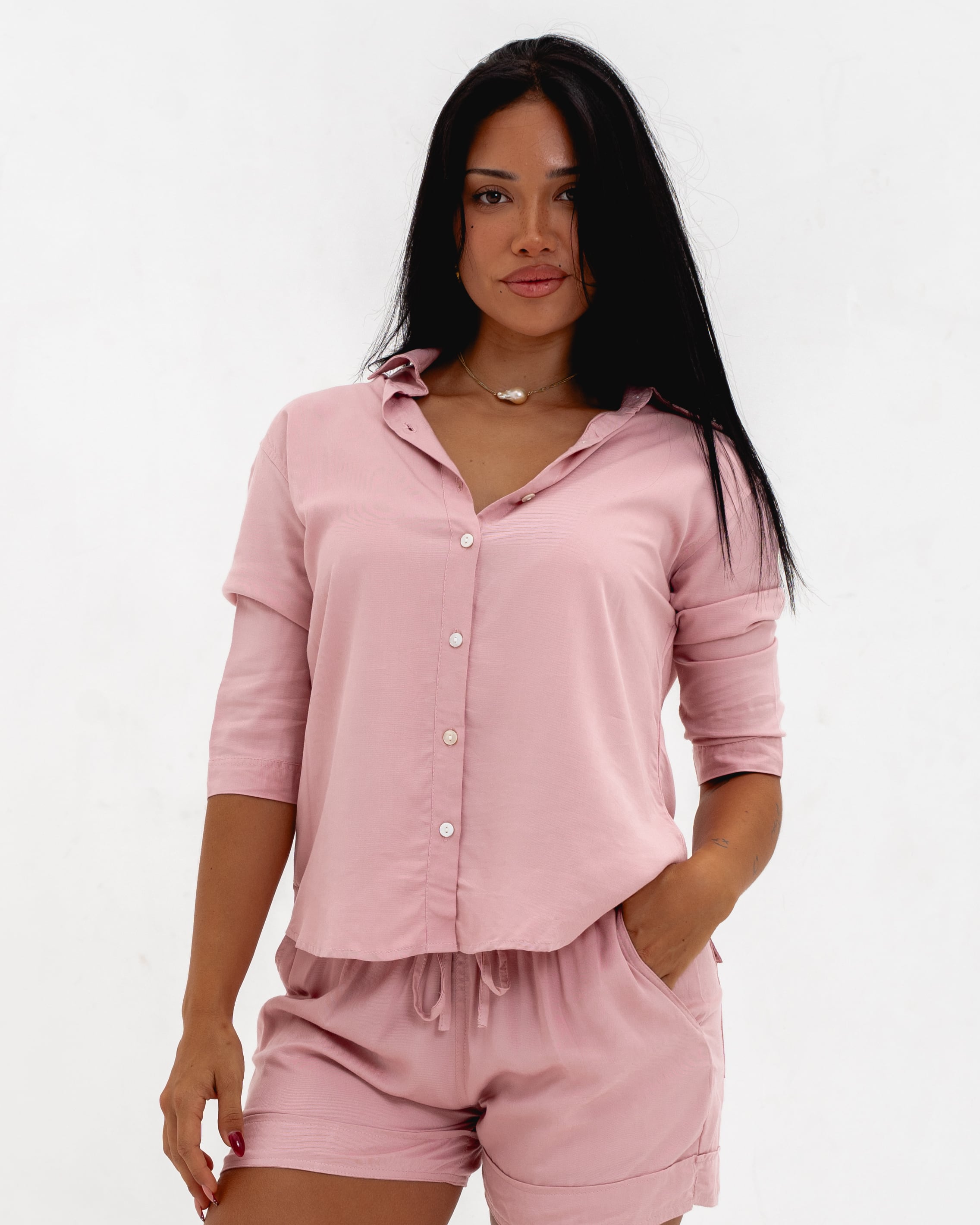 LADIES CROP SHIRT S/S