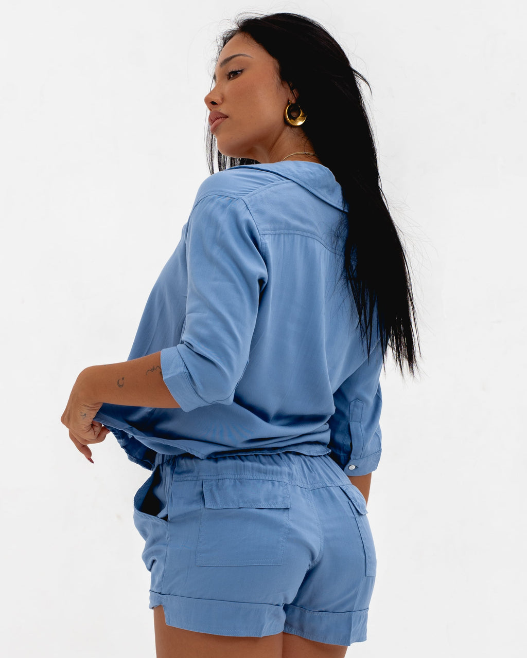 LADIES CROP SHIRT S/S