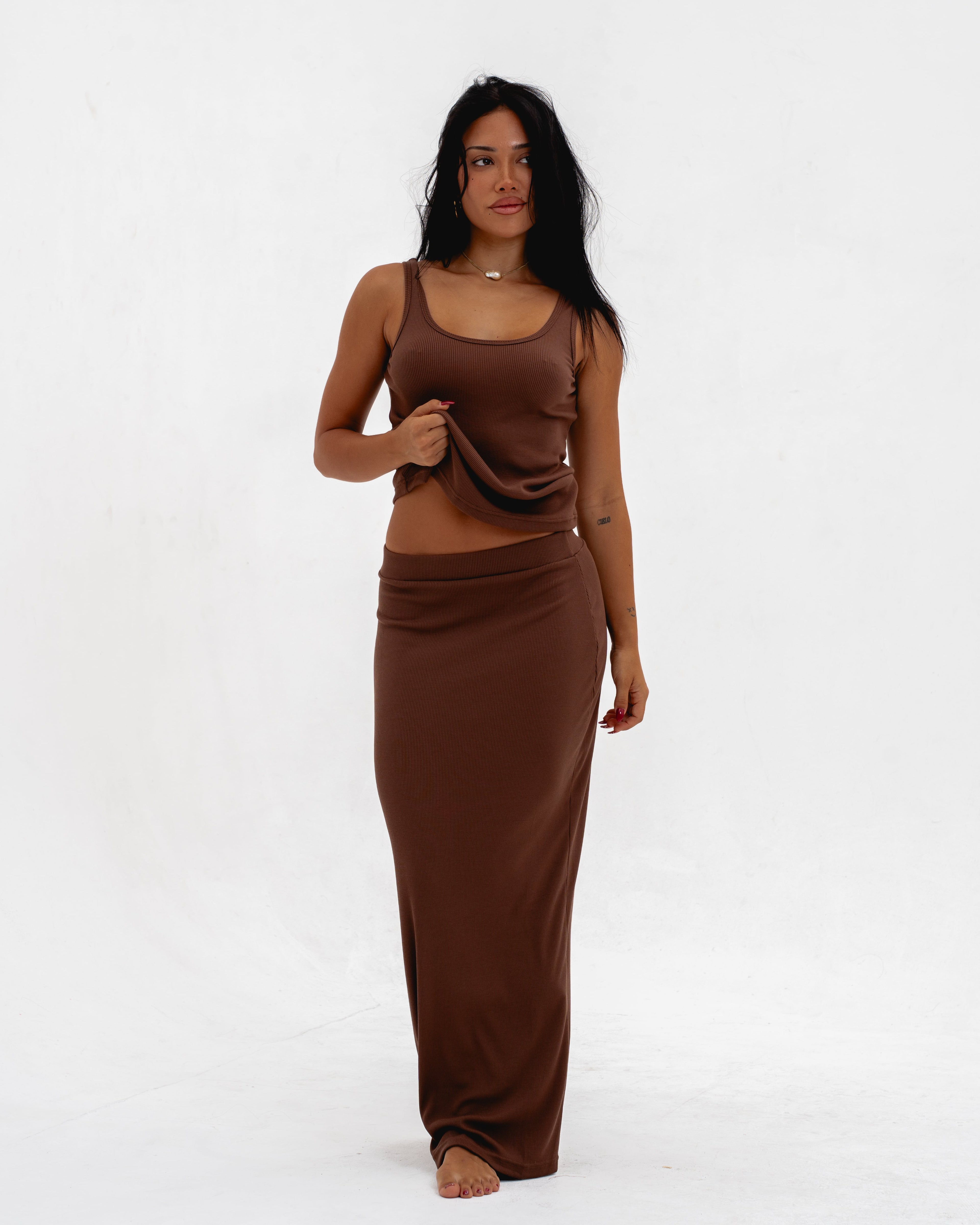 SLINKY LONG SKIRT