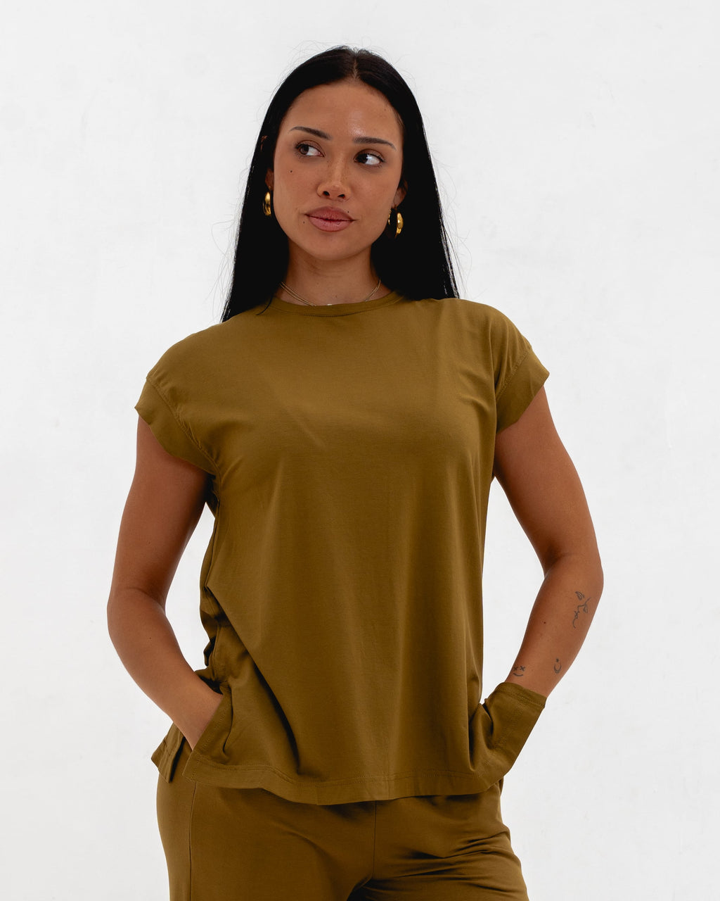 LONG T-SHIRT NO SLEEVE