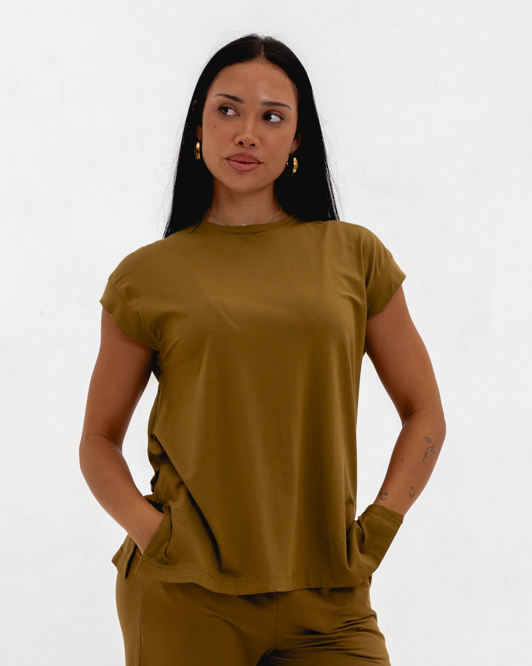 LONG T-SHIRT NO SLEEVE