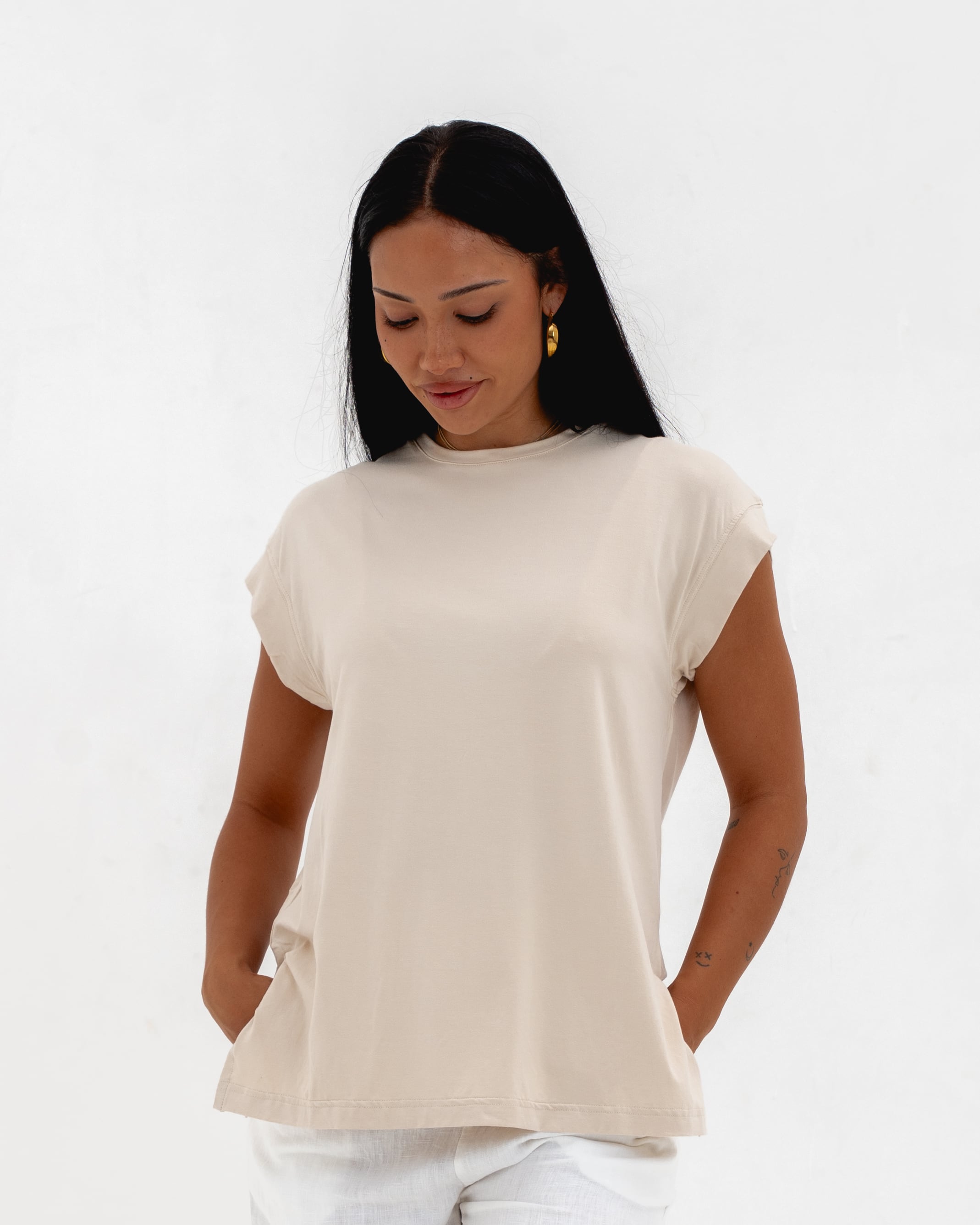 LONG T-SHIRT NO SLEEVE