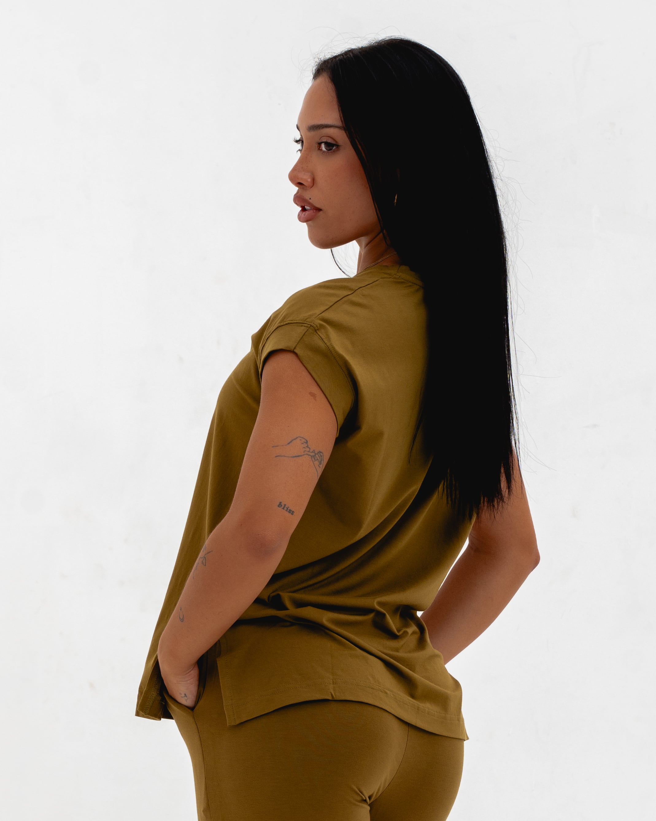 LONG T-SHIRT NO SLEEVE