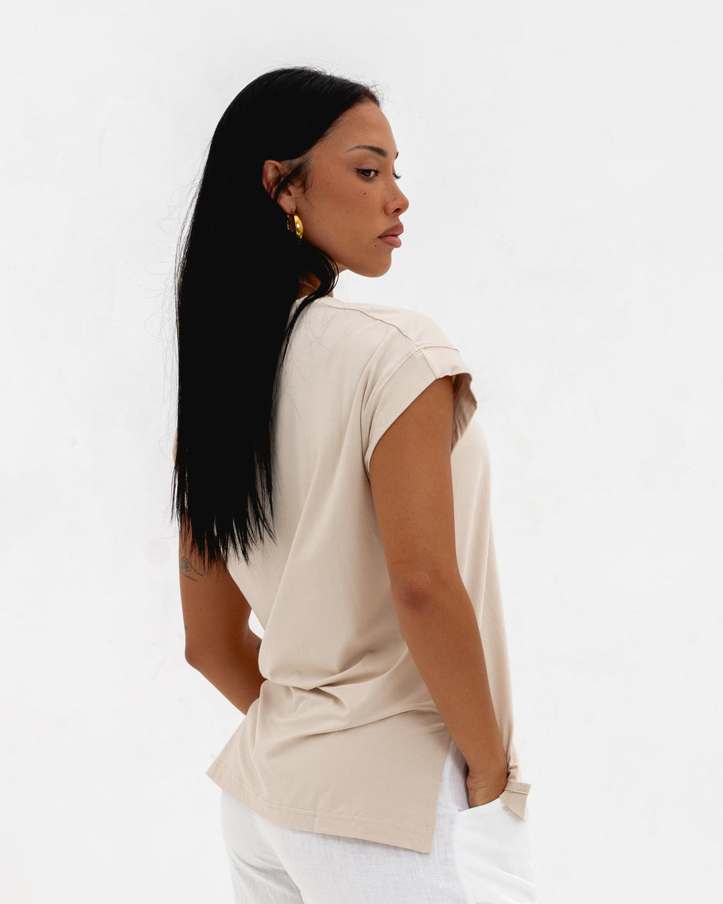 LONG T-SHIRT NO SLEEVE