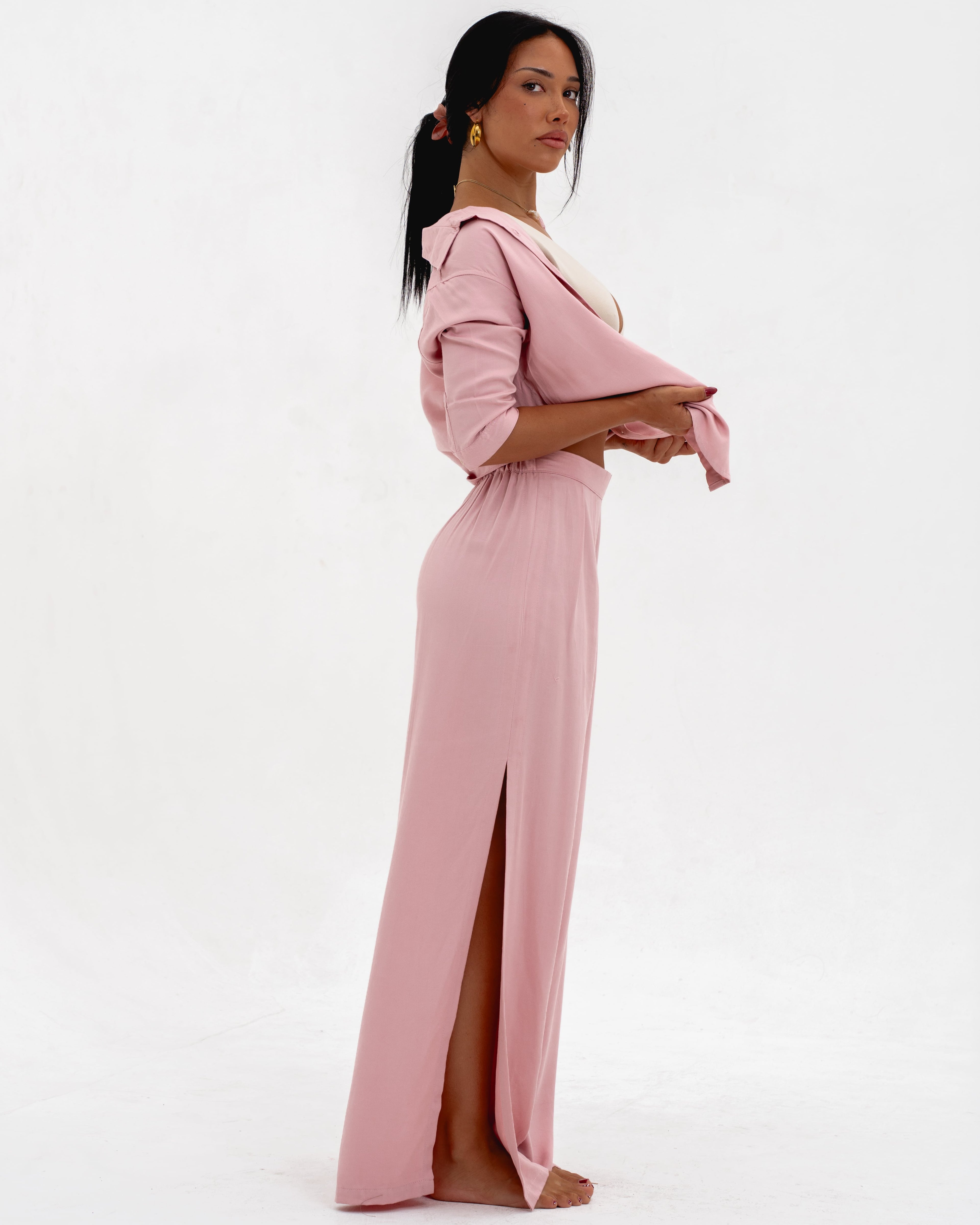 LADIES SLIT LONG PANTS