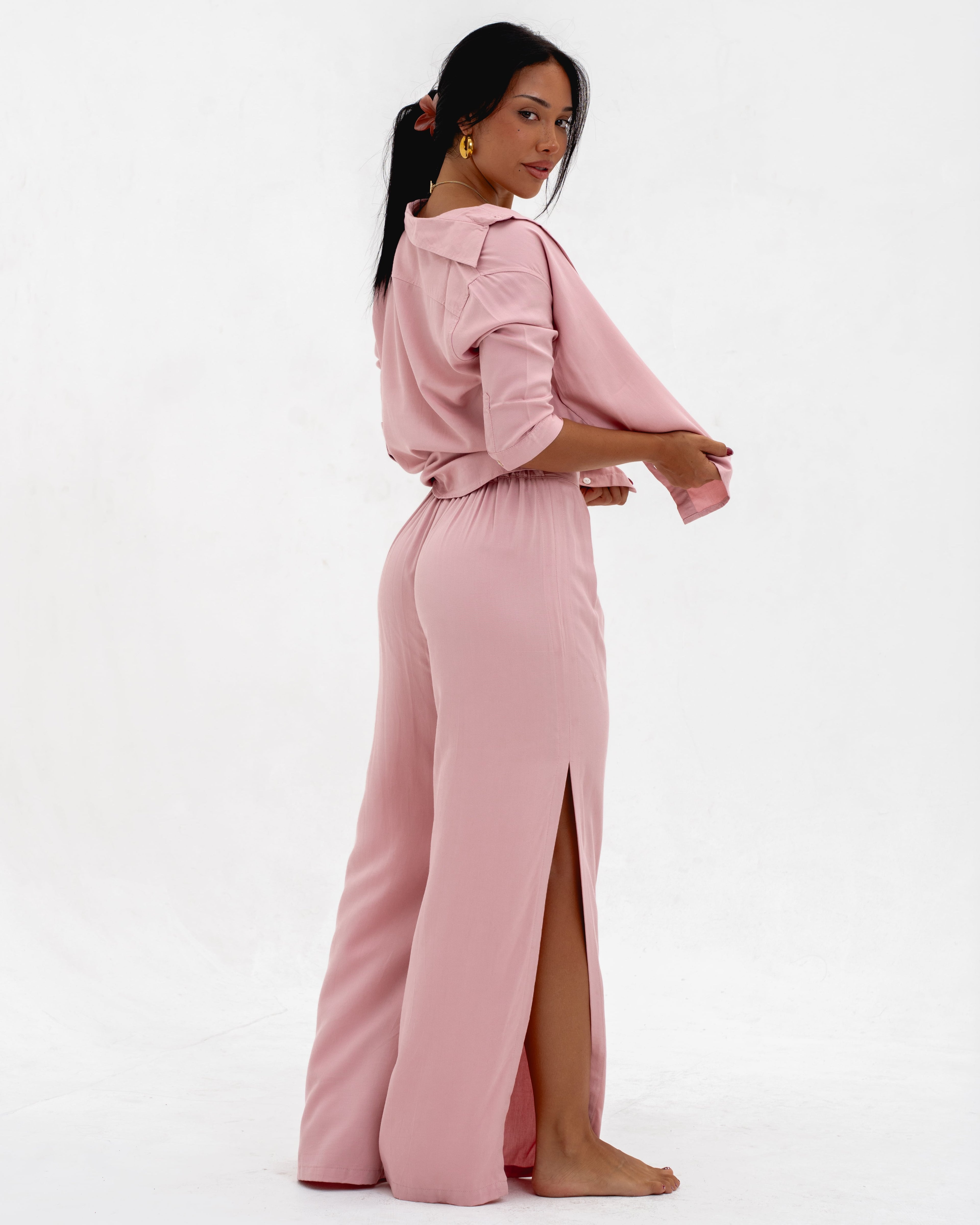 LADIES SLIT LONG PANTS