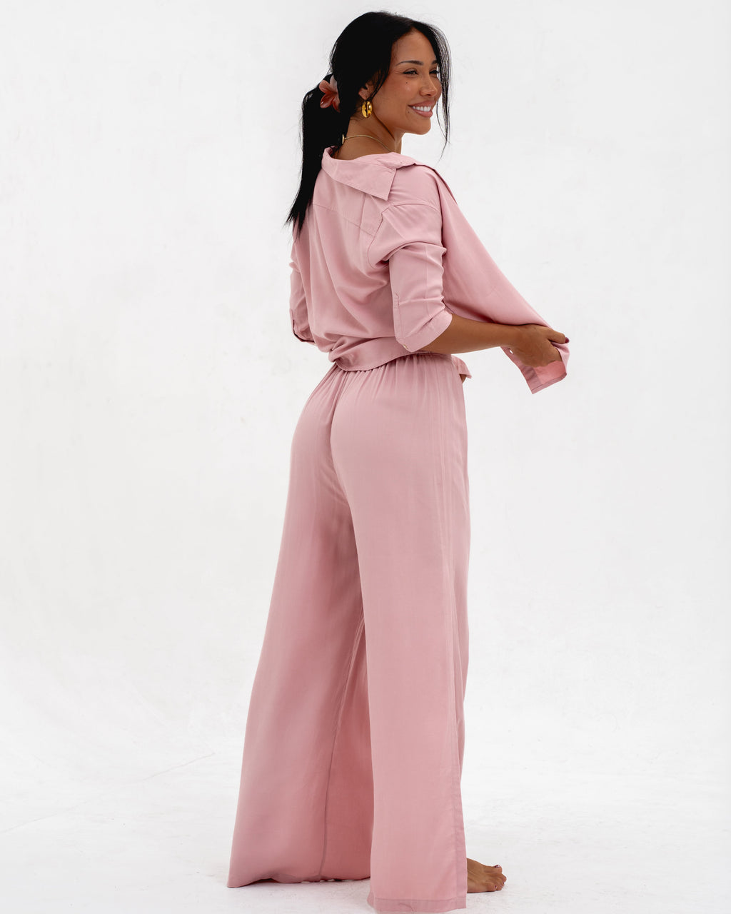 LADIES SLIT LONG PANTS