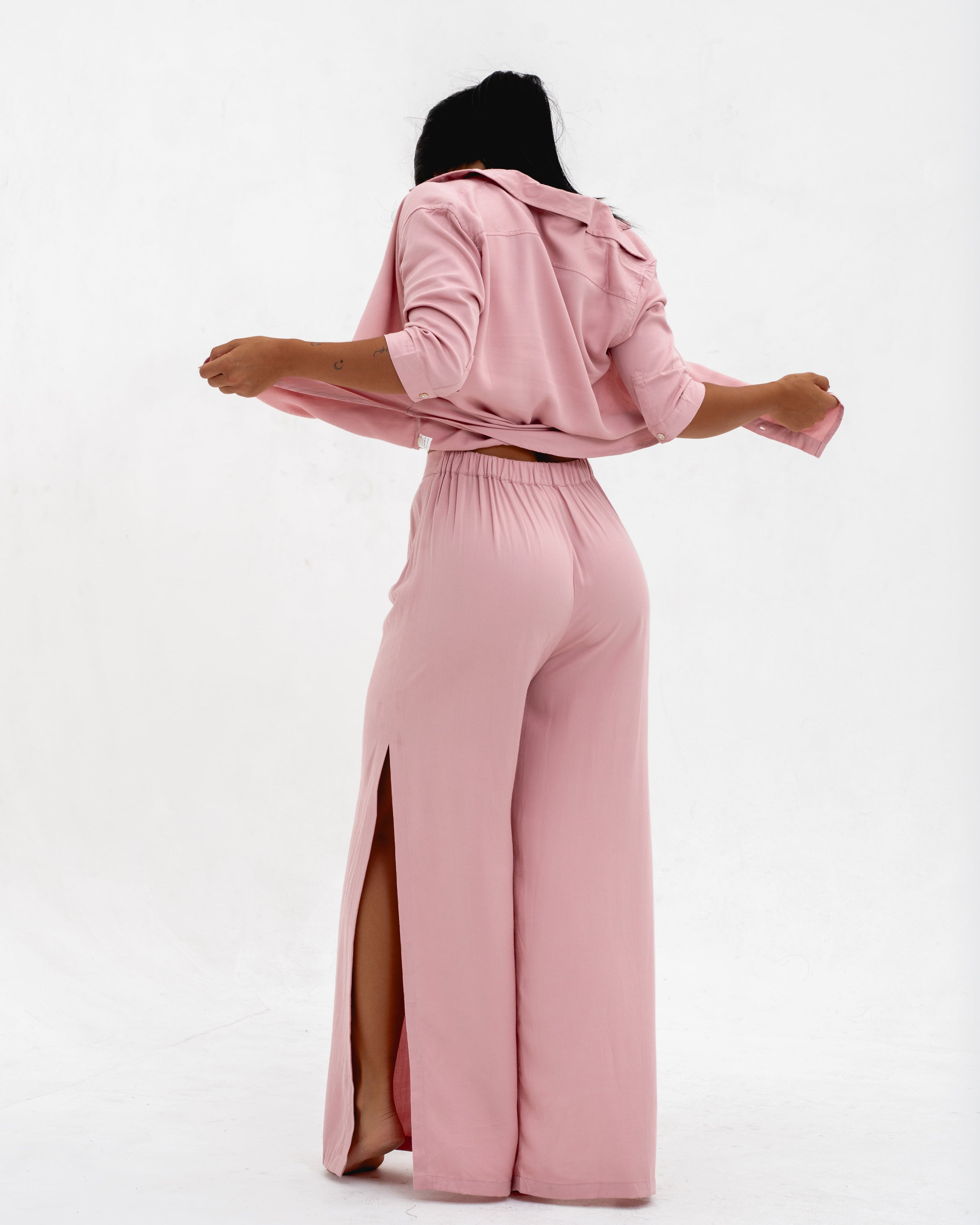 LADIES SLIT LONG PANTS