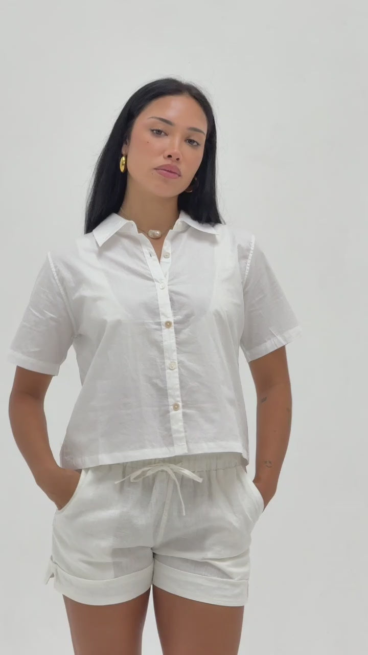 LADIES LINEN NARA TOP